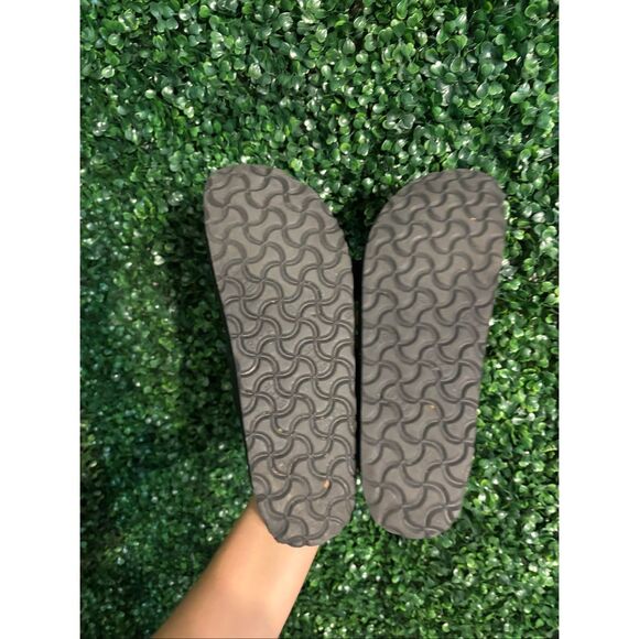 Birkenstock Black Leather Arizona Sandals Size 40/9.5 - Picture 4 of 4